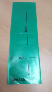 Planter Bags (PBS)/Sprayguards 150X500-150 GREEN SPRAYGUARD.NON.SLIT - Flexoplas