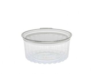 Sho-Bowl 375ml/12oz Flat Lid - Unipak