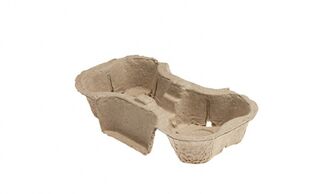 Cardboard Pulp 2 Cup Holder - Green Choice