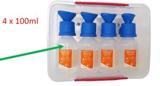Emergency Eye and Wound Wash Station (4 x 100ml)