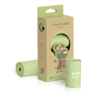 Dog Waste Bags Composable, Carton - Earth Rated Ecobags