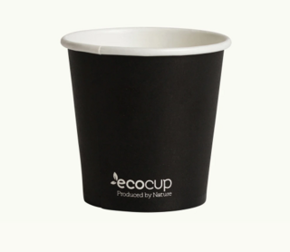 110mL Single Wall EcoCup (60mm) FSC® MIX BLACK - Ecoware