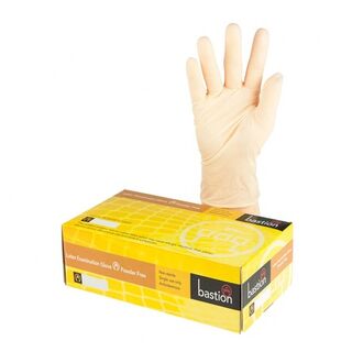 Bastion Latex Powderfree Gloves SMALL Pack 100 - UniPak