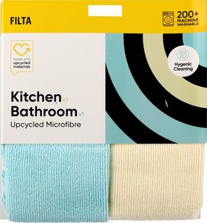 Microfibre Cloths Upcycled Kitchen/Bathroom 2pk - Filta