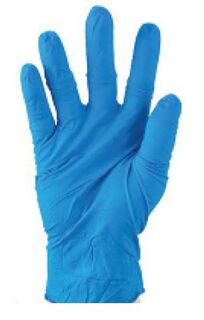 Nitrile Gloves 5.0g Sky Blue LARGE - Matthews