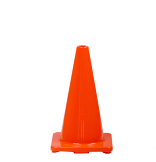 Orange PVC Plain Cone 450mm - Esko
