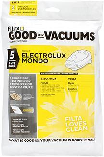 Electrolux Mondo Microfibre Vacuum Cleaner Bags 5 Pack - Filta BUY 1 GET 1 FREE