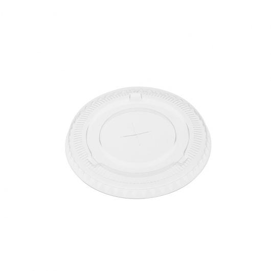 Flat Lid to suit 12oz/16oz PET Clear Cold-Serve Cup - Emperor
