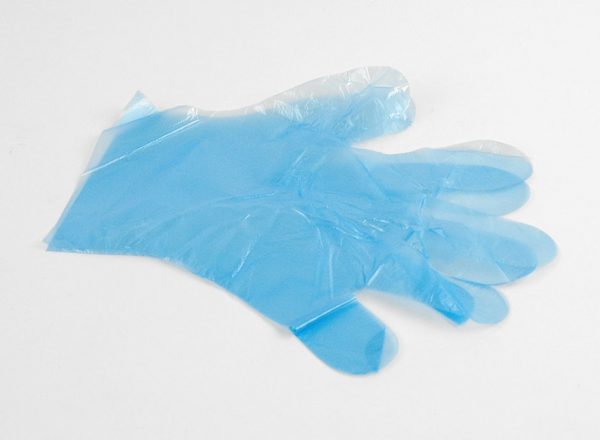 Plastic Gloves HDPE Blue MEDIUM Box 1000 - Coastal