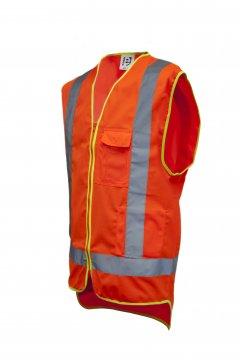 Good2Glow' Hi-Vis Vest, Phone, Pen, ID & Inside Pockets 3X-LARGE - Esko