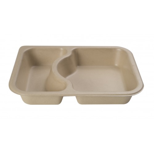 2 Cavity Deep Meal Tray - Confoil