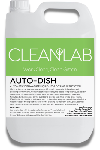 AUTO DISH Auto Dishwash Liquid for dosing application 5L - CleanLab