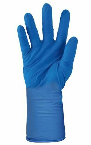 Nitrile Long Cuff Blue Gloves 6.0g MEDIUM - Matthews