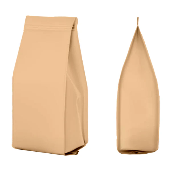 Coffee Valve Bag 1KG Side Gusset with Valve BROWN PAPER FINISH