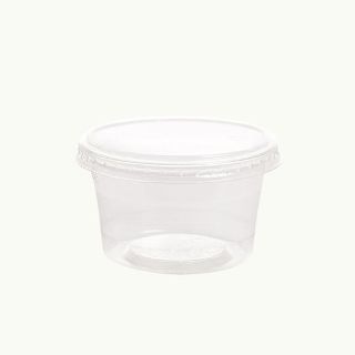 Flat Lid No Hole PLA 200ml Cold Cup - Ecoware