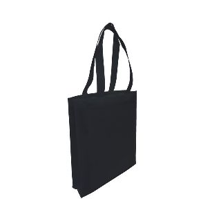Non-Woven Tote Bag with Gusset - BLACK - Ecobags