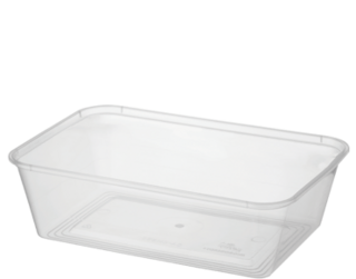 MicroReady' Rectangular Takeaway Containers 650 ml, Clear - Castaway
