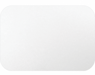 Large Rectangular Catering Container Lids (suit CA-RFC460) White - Castaway