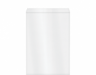 Greaseproof Paper Bags #3 Flat, White - Castaway