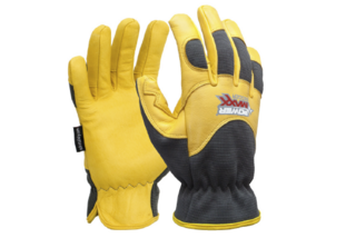 POWERMAXX RIGGER Premium Gold Leather Mechanic Riggers Glove, X-Large - Esko