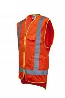 Good2Glow' Hi-Vis Vest, Phone, Pen, ID & Inside Pockets X-LARGE- Esko