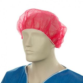 Bouffant Hat 53cm/21" Red - Bastion