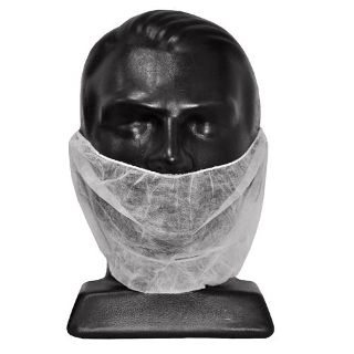 Beard Covers White Double Loop Carton 1000 - Selfgard