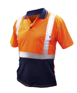 Good2Glow™ Hi-Vis Polo Shirt, Reflective, Size 3XL - Esko