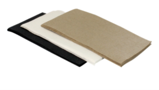 Quilted Dinner Napkin - White - 1/8 fold - 2 ply - Green Choice 